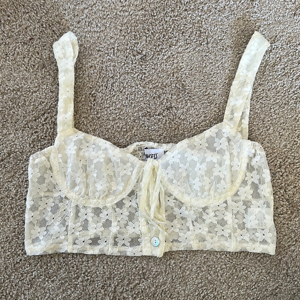 PRINCESS POLLY SHEER SHIRT